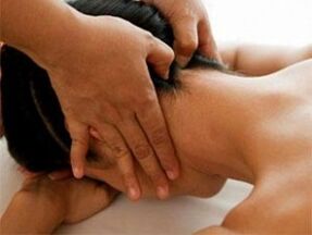 nekmassage voor osteochondrose